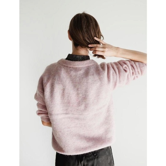 Acne Studios Unicorn Lavender Crew Neck Mohair Wool Sweater - Picture 13 of 14